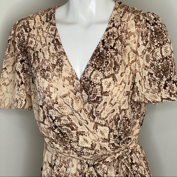 june & hudson Dresses & Skirts - High Low cut REPTILE Print DRESS JUNE & HUDSON S